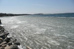  After a late April snow storm, the ice went out on May 3rd, and now the work begins!!!