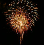 This year was a spectacular fireworks display in conjunction with music.