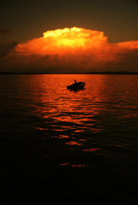 Fishing after a storm off Broadwater