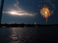 Preparation for the fireworks and Dueling Display