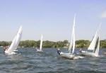 College and High school students get together for a college-style sailboat regatta on 7/21/07