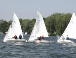 College and High school students get together for a college-style sailboat regatta on 7/21/07